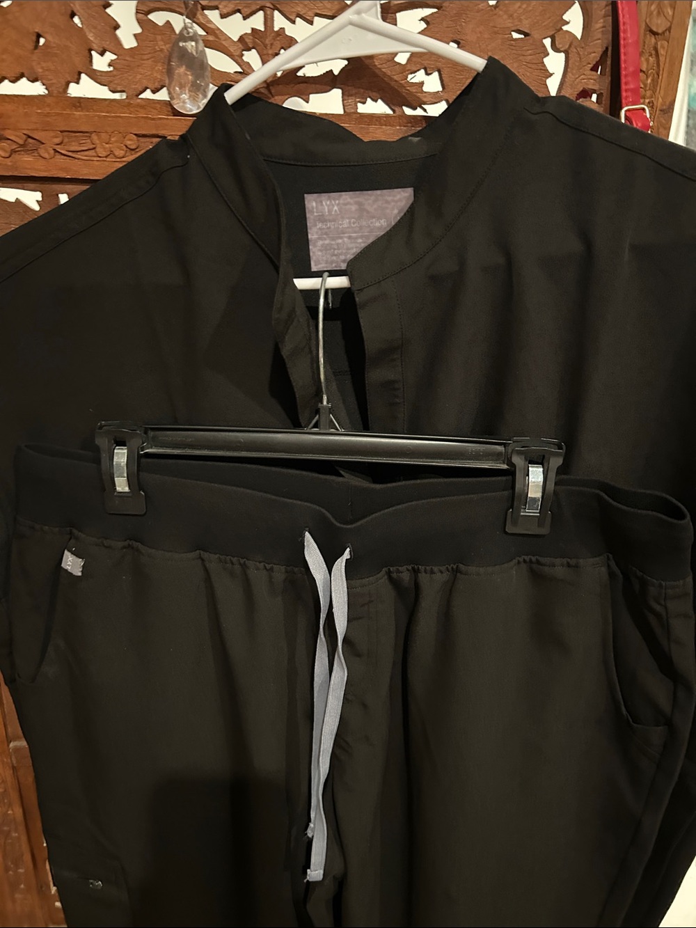 Men's Black Drawstring Joggers with Elastic Waist